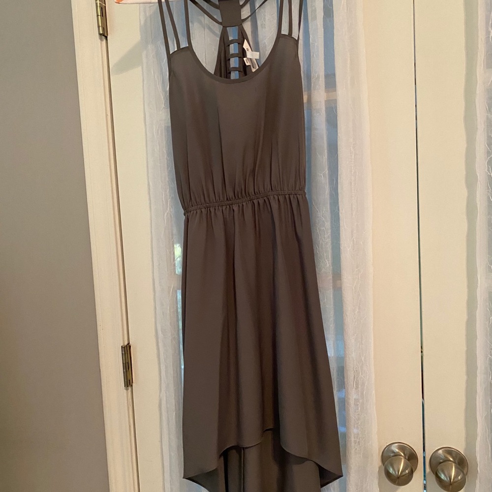 Grey high-low dress